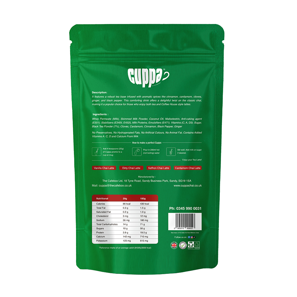 Spiced-sweetened-Chai-latte